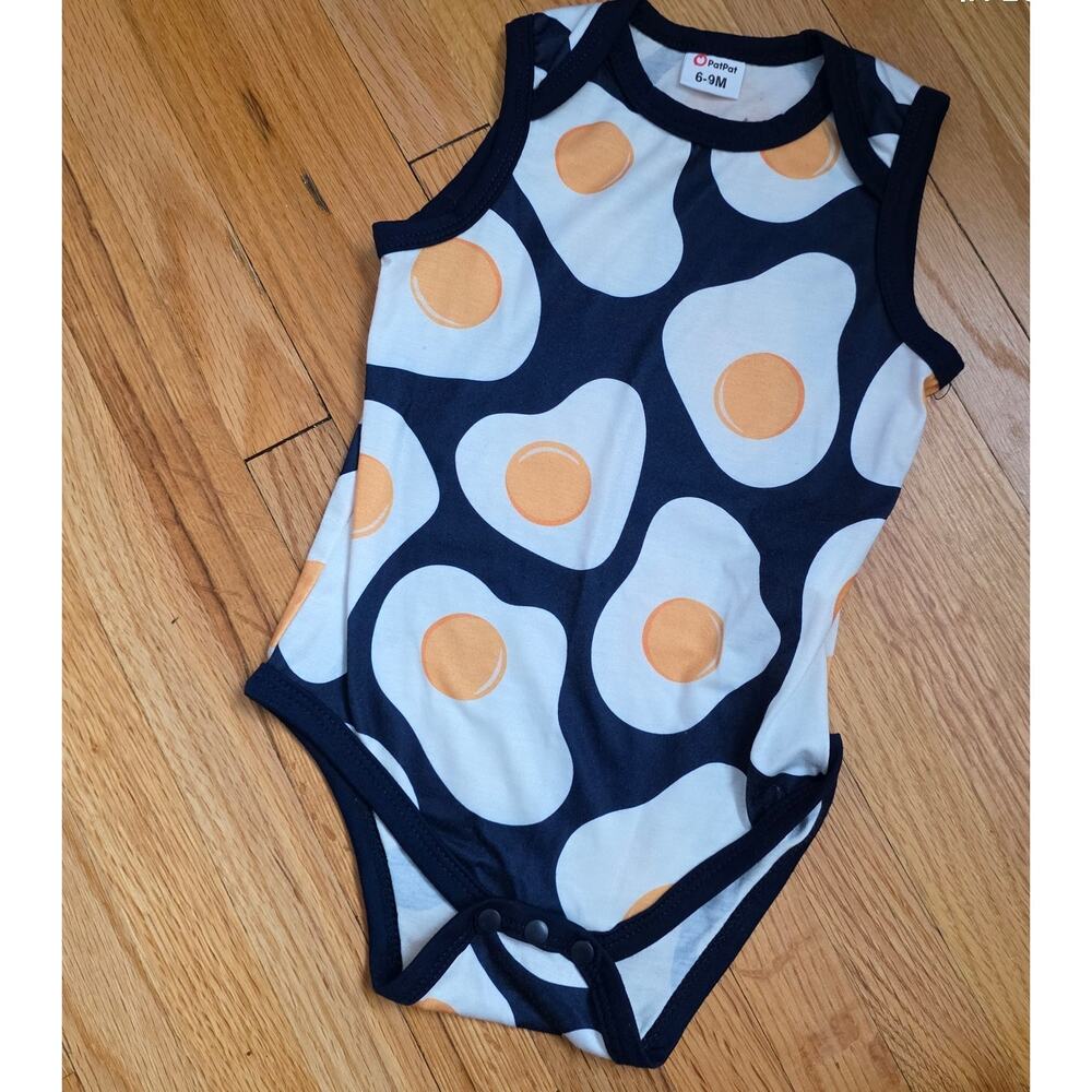 Sunny Side Up Egg funny bodysuit boy or girl sz‎ 6-9mo